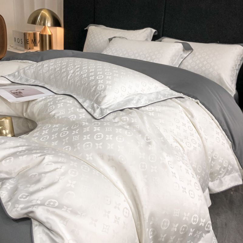 Luxury Fashion Rich Silk Silky Bedding Set