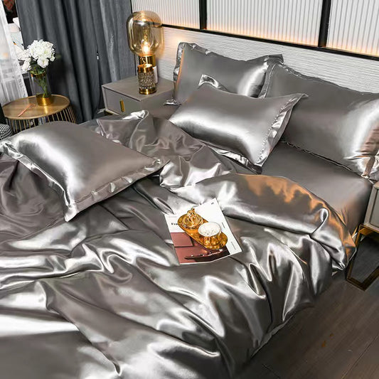 Luxury Rich Silk Silky Super Soft Bedding Set